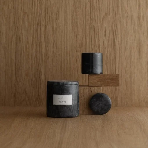 Pesa Marble Candle, Agave^Be Home Online