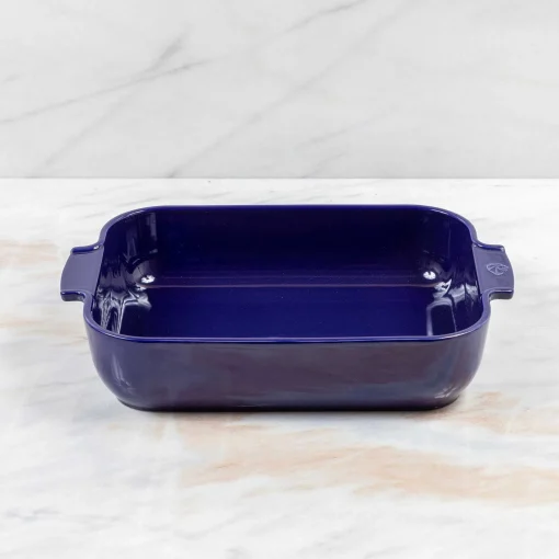 Peugeot Appolia Ceramic 16" Rectangular Baker, Deep Blue