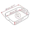 Peugeot Appolia Ceramic 16" Rectangular Baker, Slate