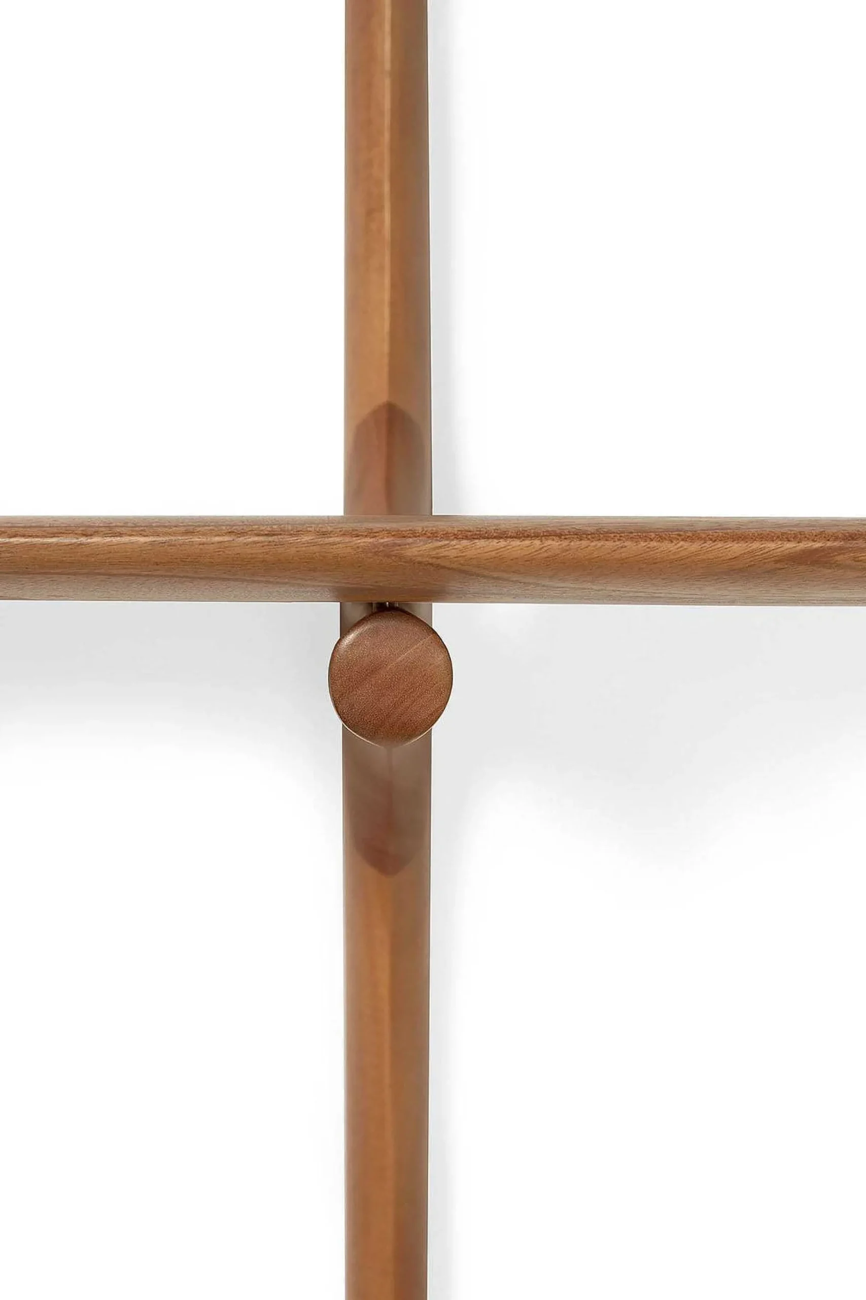 Pi Mahogany Wall Shelf, 2 Shelves