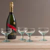 Premium Recycled Coupe Glass, Set of 4^Be Home Clearance