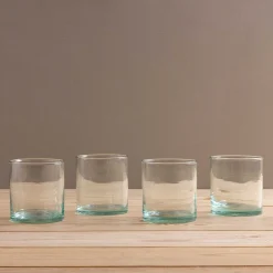 Premium Recycled Double Old Fashioned Glass, Set of 4