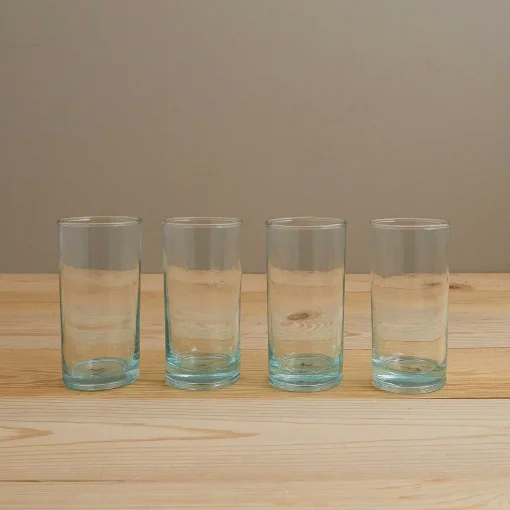 Premium Recycled Highball Glass, Set of 4