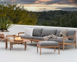 Quatro Solid Teak Outdoor Coffee Table, 38