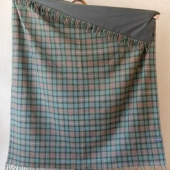 Recycled Wool Waterproof Picnic Blanket in Fraser Hunting Weathered Ta^Be Home Store