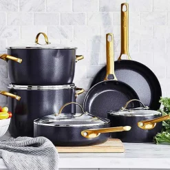 Reserve Cookware 10 Piece Set, Black