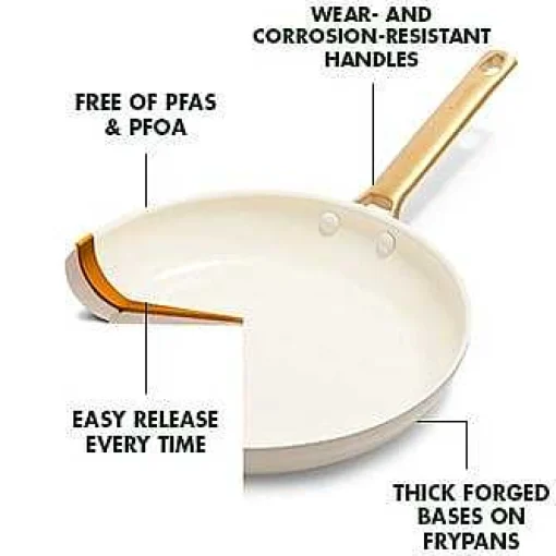 Reserve Cookware 10 Piece Set, Taupe