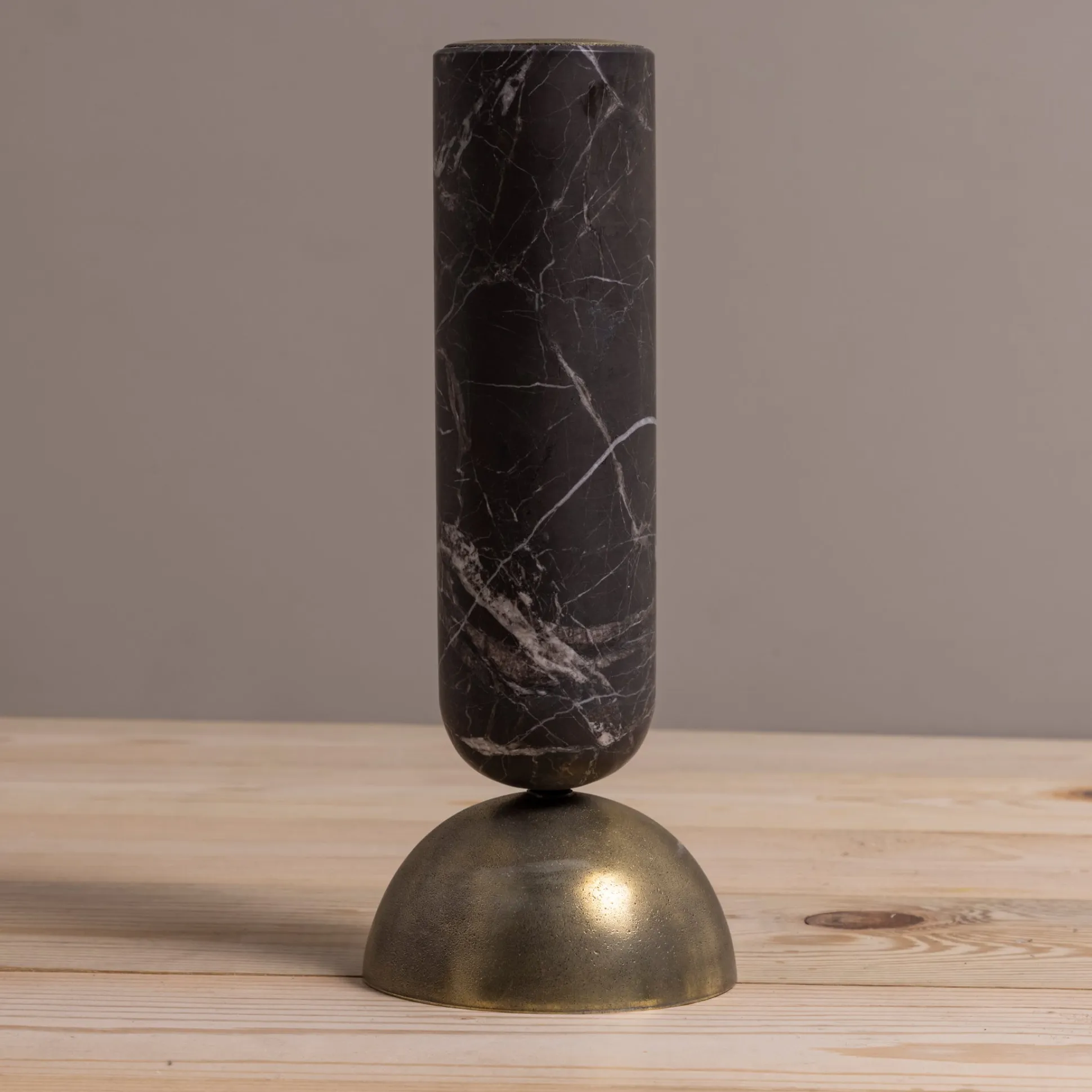 Reversible Candle Holders, Set of 3, Black Marble^Be Home Store