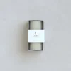 Ribbed Pillar Candle, Parchment^Be Home Cheap