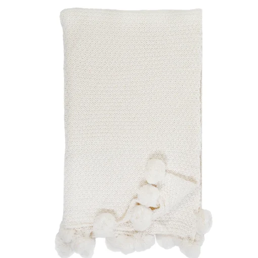 Riley Oversized Throw, Antique White^Be Home New