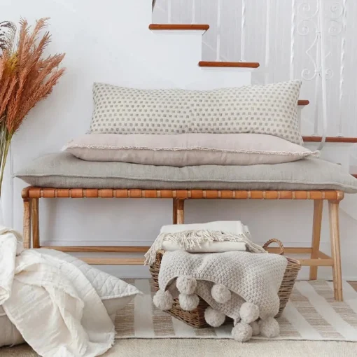 Riley Oversized Throw, Taupe^Be Home Best
