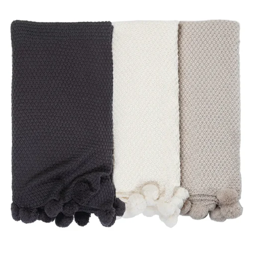 Riley Oversized Throw, Taupe^Be Home Best