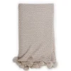 Riley Oversized Throw, Taupe^Be Home Clearance