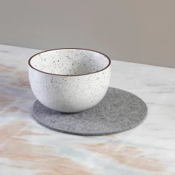 Round Felt Trivet, Granite