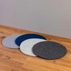 Round Felt Trivet, Marine