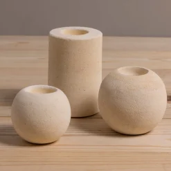 Round Sandstone Tea-light Holder, Small^Be Home Hot