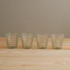 Ruffle Glass Lattice Tumbler, Set of 4^Be Home Store