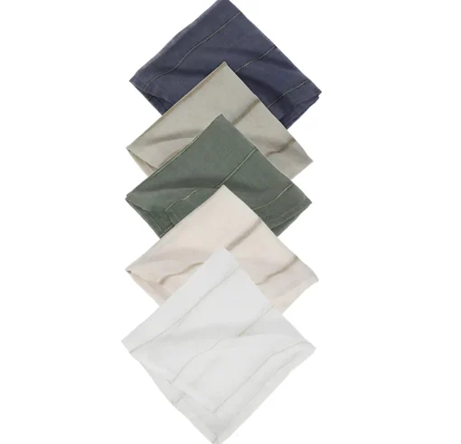 Rutherford Napkins, Set of 4, Navy^Be Home New