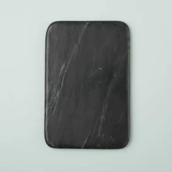 Salerno Black Marble Pastry Slab, Small
