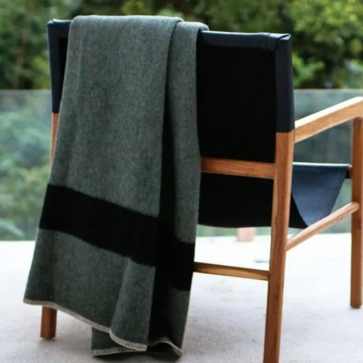 Siempre Blanket, Surplus with Black Stripe^Be Home New