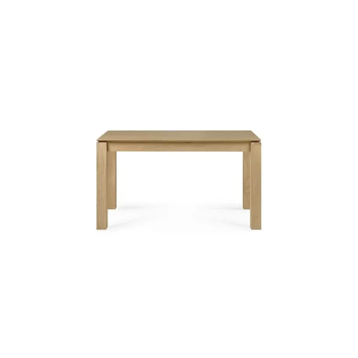 Slice Extendable Dining Table, Oak, 55.5"/ 87"