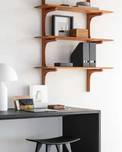 Solid Black Oak U Desk