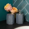 Speckled Cement Bath Canister, Slate