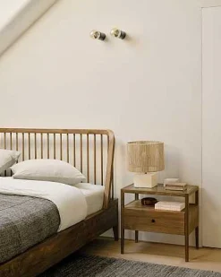 Spindle Solid Reclaimed Teak Bed, King