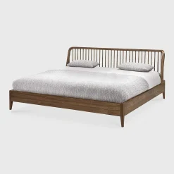 Spindle Solid Reclaimed Teak Bed, King
