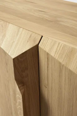 Stairs Oak Sideboard, 4 Doors