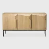 Stairs Oak Sideboard, 3 Doors