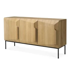 Stairs Oak Sideboard, 3 Doors