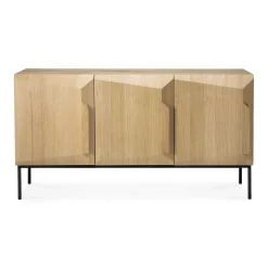 Stairs Oak Sideboard, 3 Doors