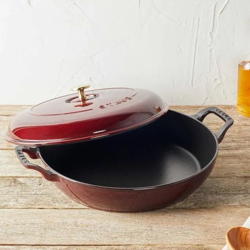 Staub 12" Braiser, 3.5qt, Grenadine