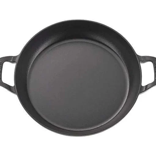 Staub 12" Braiser with Glass Lid, 3.5qt, Black
