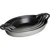 Staub Oval Baking Dish, 9.5", Graphite Grey