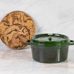 Staub Round Cocotte, 7qt, Basil