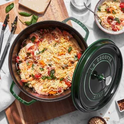 Staub Round Cocotte, 7qt, Basil