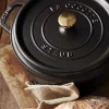 Staub Round Cocotte, 4qt, Black