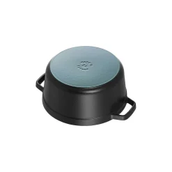 Staub Round Cocotte, 4qt, Black