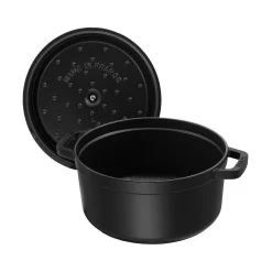 Staub Round Cocotte, 4qt, Black