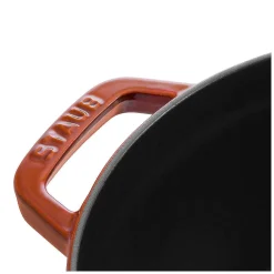 Staub Round Cocotte, 5.5qt, Burnt Orange