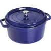 Staub Round Cocotte, 7qt, Dark Blue