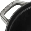 Staub Round Cocotte, 9qt, Graphite Grey