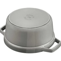 Staub Round Cocotte, 13.25qt, Graphite Grey