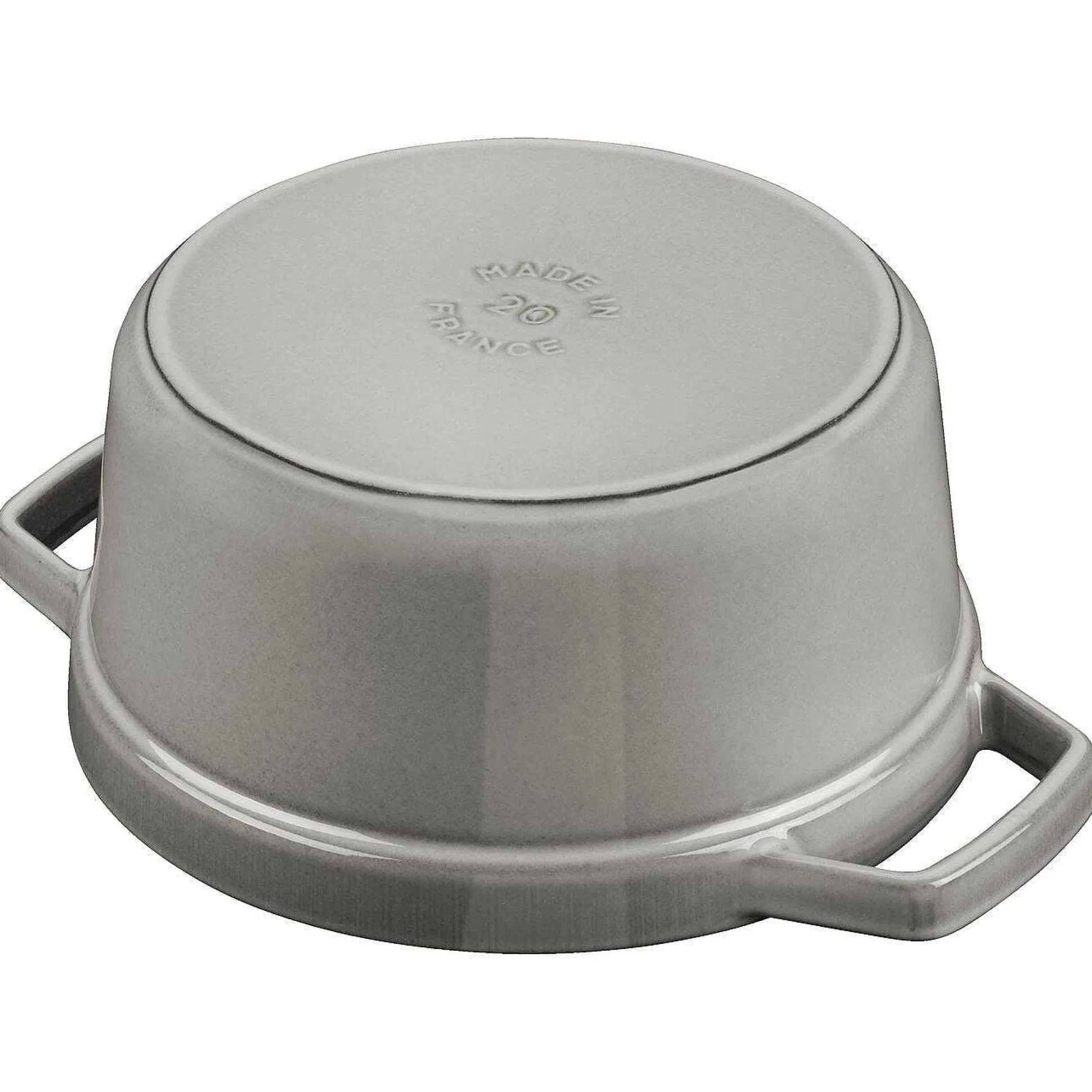 Staub Round Cocotte, 13.25qt, Graphite Grey