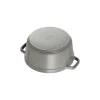 Staub Round Cocotte, 4qt, Graphite Grey