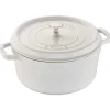 Staub Round Cocotte, 7qt, White