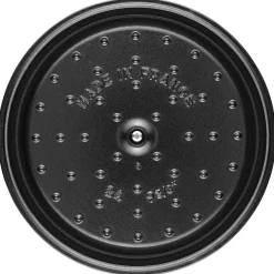 Staub Round Cocotte, 4qt, White Truffle