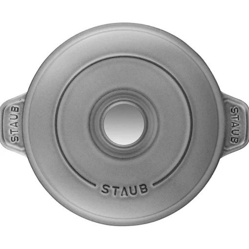 Staub Round Covered Baking Dish, 8", Graphite Grey